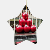 ニューヨークシティクリスマスボールロックフェラーセンター セラミックオーナメント (右)