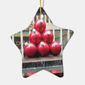 ニューヨークシティクリスマスボールロックフェラーセンター セラミックオーナメント (左)