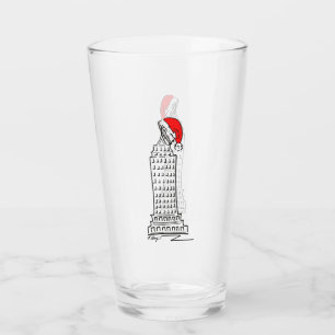 ニューヨークシティクリスマス超高層ビルNYCサンタクロース タンブラーグラス