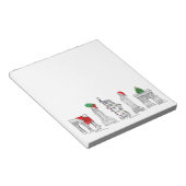 ニューヨークシティクリスマスNYCホリデーランドマークスクリスマス ノートパッド (アングル)