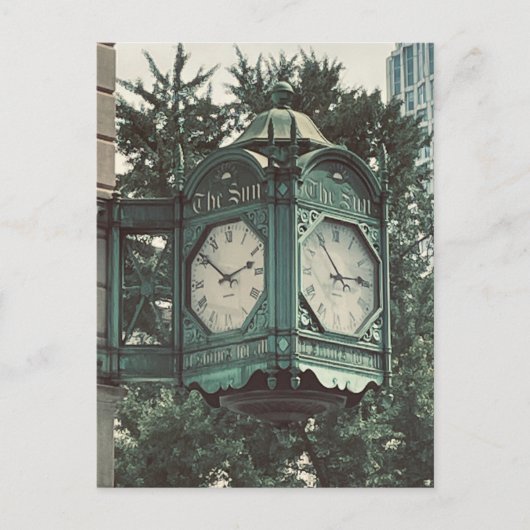ニューヨークシティクロック |都市のお土産 ポストカード (正面)