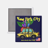 ニューヨークシティクールマグネットデザイン マグネット (正面/裏面)