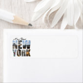 ニューヨークシティグラフィカル観光モンタージュ ラベル (インサイチュ)