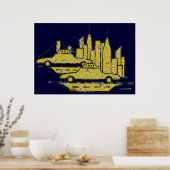 ニューヨークシティグラフィックアートポスターデザイン ポスター (キッチン)