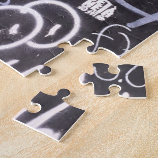 ニューヨークシティグラフィティアッパーウエストサイドNYC ジグソーパズル (側面)