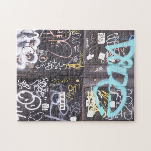 ニューヨークシティグラフィティアッパーウエストサイドNYC ジグソーパズル (横)