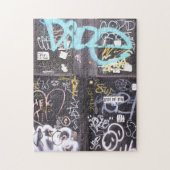 ニューヨークシティグラフィティアッパーウエストサイドNYC ジグソーパズル (縦)