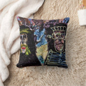 ニューヨークシティグラフィティウォールフォト クッション (ブランケット)