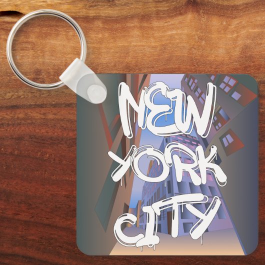 ニューヨークシティグラフィティキーチェーン キーホルダー (正面)