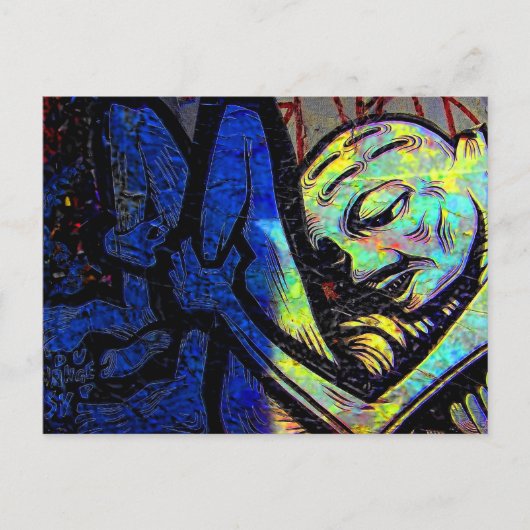 ニューヨークシティグラフィティ通り写真 ポストカード (正面)