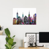 ニューヨークシティグラフィティ ポスター (ホームオフィス)