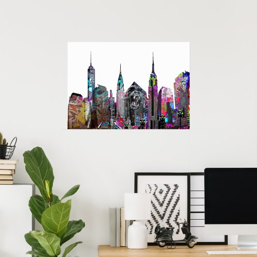 ニューヨークシティグラフィティ ポスター (ホームオフィス)