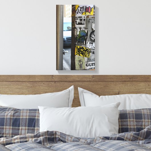 ニューヨークシティグリティアーバン通り美術写真 キャンバスプリント (インサイチュ (寝室))