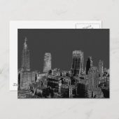 ニューヨークシティグレイポップ・アートのアートポストカード ポストカード (正面/裏面)