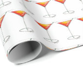 ニューヨークシティコスモコスモポリタンカクテル ラッピングペーパー (ロールコーナー)