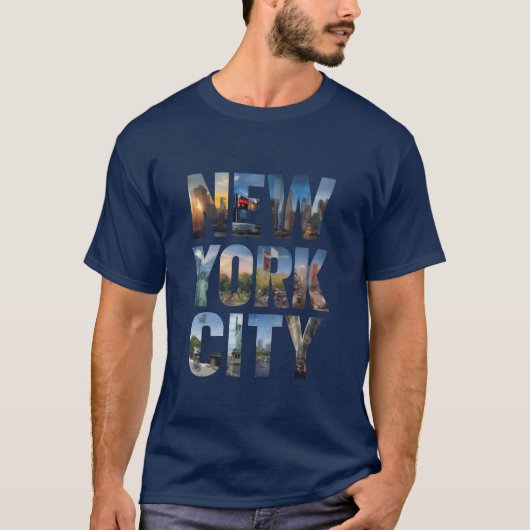 ニューヨークシティコラージュ レトロ Tシャツ (正面)