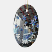 ニューヨークシティコロンバスサークルクリスマススターズNYC セラミックオーナメント (右)