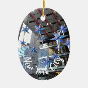 ニューヨークシティコロンバスサークルクリスマススターズNYC セラミックオーナメント