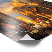 ニューヨークシティサンセットミッドタウンシアターディストリクトニューヨーク フォトプリント            (角)