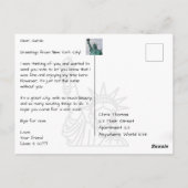 ニューヨークシティサンセット ポストカード (裏面)