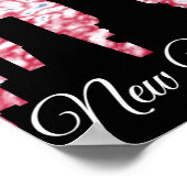 ニューヨークシティシルエット ポスター (角)