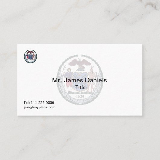 ニューヨークシティシ素晴らしール 名刺 (正面)