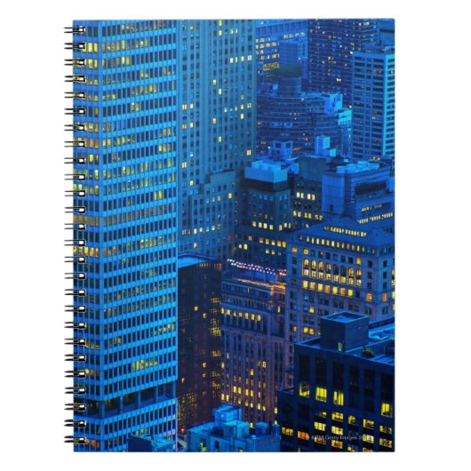 ニューヨークシティスカイラインアットサンセット ノートブック (正面)