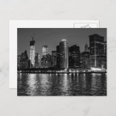 ニューヨークシティスカイラインアットナイト ポストカード (正面/裏面)