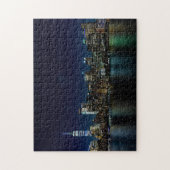 ニューヨークシティスカイラインアットナイライト |カスタム ジグソーパズル (縦)