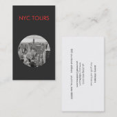 ニューヨークシティスカイラインアンドエンパイアステート建物 名刺 (正面/裏面)