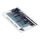 ニューヨークシティスカイラインイラストレーション マグネット (右側)