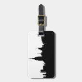 ニューヨークシティスカイラインシルエットラゲージタグ ラゲッジタグ (正面縦)