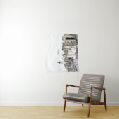 ニューヨークシティスカイラインスケッチ タペストリー (インサイチュ)