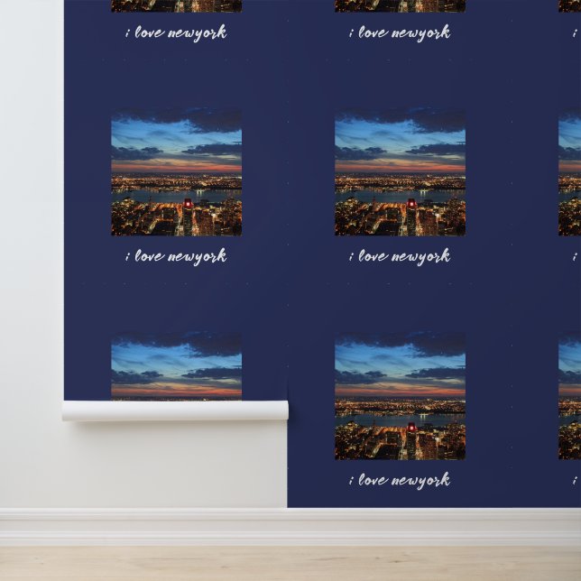 ニューヨークシティスカイラインタイポグラフィナイトライトフォト 壁紙 (アプリケーション)