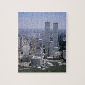 ニューヨークシティスカイラインツインタワーズ ジグソーパズル (縦)