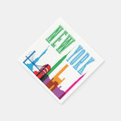 ニューヨークシティスカイラインナプキンス スタンダードカクテルナプキン (角)