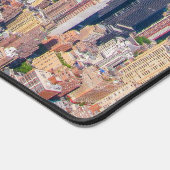 ニューヨークシティスカイラインフォト建物ビューオブシティ デスクマット (コーナー)