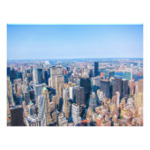 ニューヨークシティスカイラインフォト建物ビューオブシティ フォトプリント (正面)