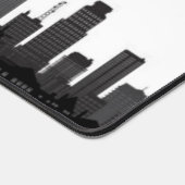 ニューヨークシティスカイラインブラックモダンマンハッタンNYC デスクマット (コーナー)