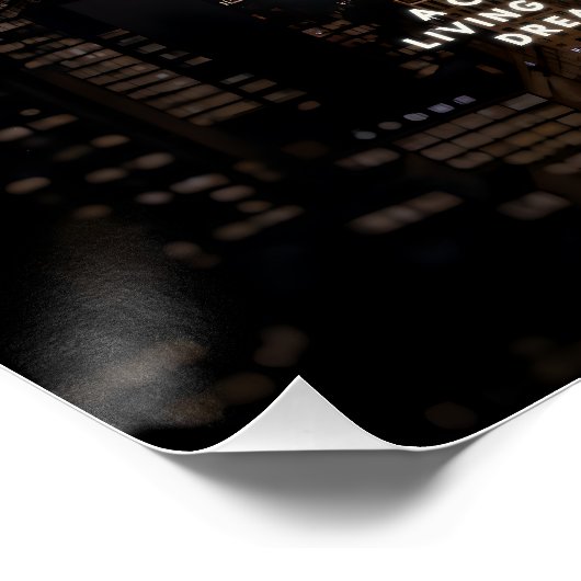 ニューヨークシティスカイラインポスターテンプレート ポスター (コーナー)