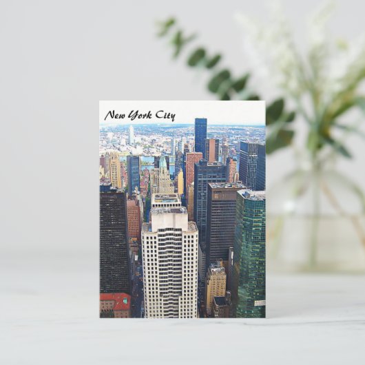 ニューヨークシティスカイラインポストカード ポストカード (スタンド正面)