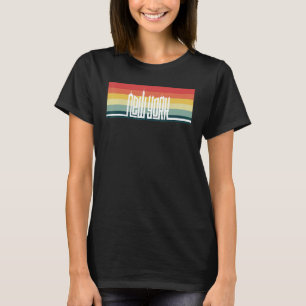 ニューヨークシティスカイラインヴィンテージI love NY建物 Tシャツ