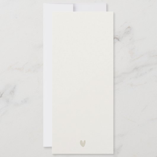 ニューヨークシティスカイライン水の色結婚のメニューカード 招待状 (裏面)