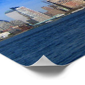 ニューヨークシティスカイライン米国アメリカ ポスター (角)