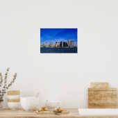 ニューヨークシティスカイライン米国アメリカ ポスター (キッチン)