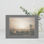 ニューヨークシティスカイライン結婚式招待状 招待状 (スタンド正面)