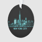 ニューヨークシティスカイライン オーナメント (正面)