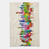 ニューヨークシティスカイライン キッチンタオル (縦)