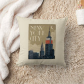 ニューヨークシティスカイライン クッション (ブランケット)