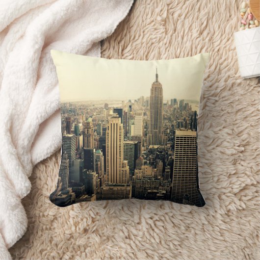 ニューヨークシティスカイライン クッション (ブランケット)